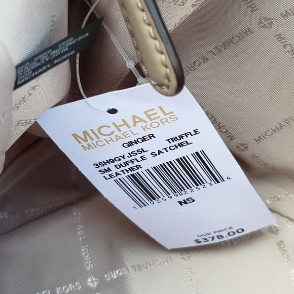 ⚠️LAST 1⚠Michael Kors Ginger SM Duffle Satchel Tan - Picture 6 of 7